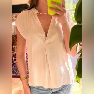 By Together White Satin Blouse